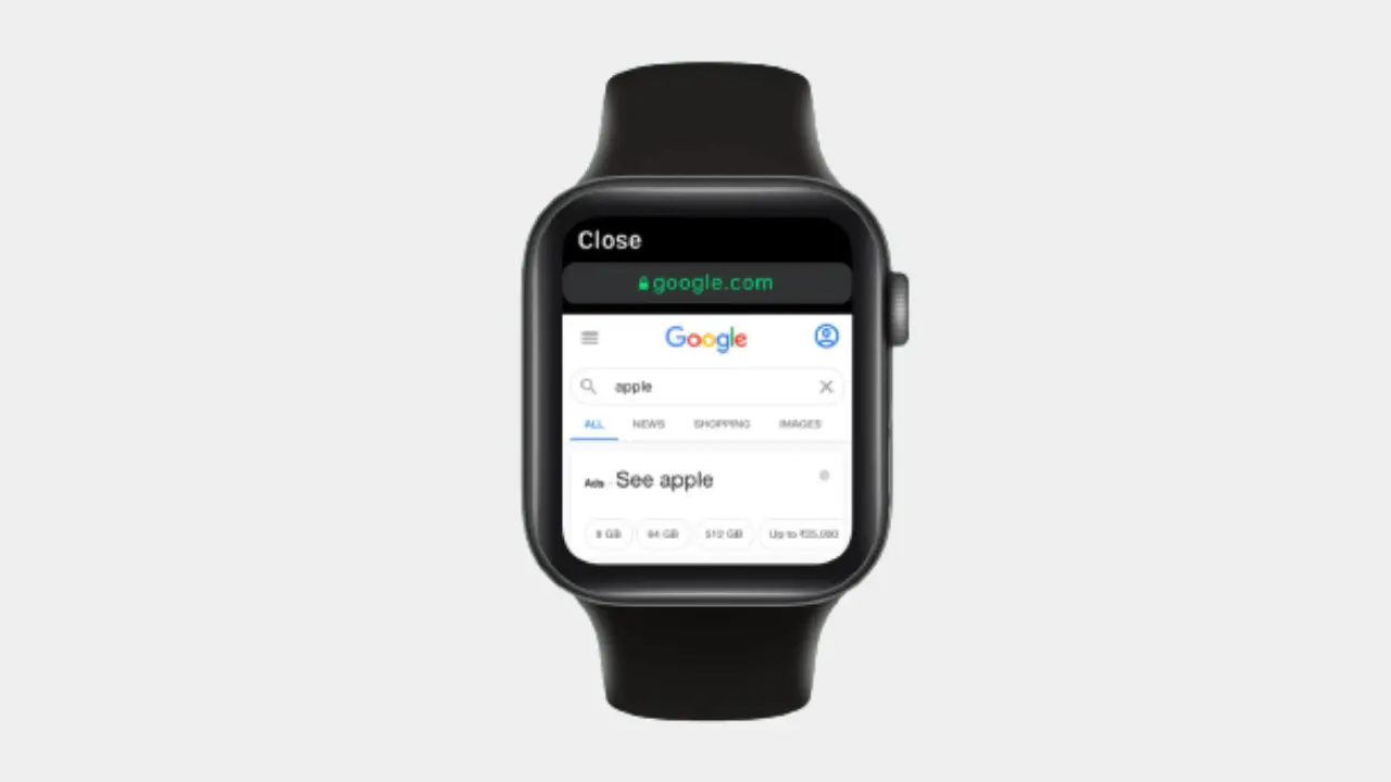 safari browser for apple watch