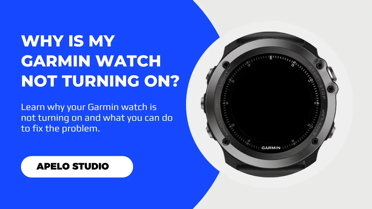 garmin watch not turning on