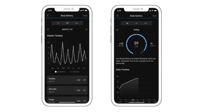 what is garmin body battery