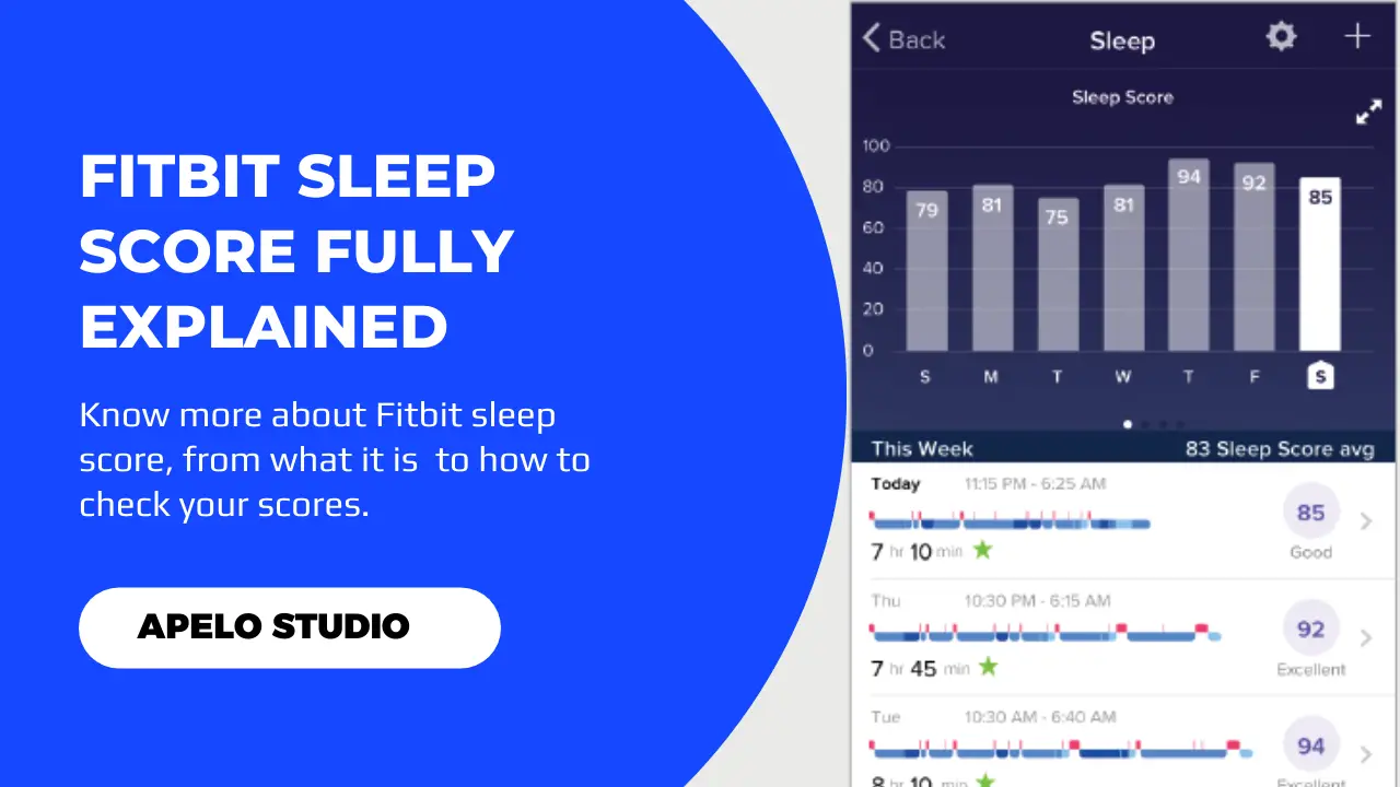 fitbit sleep sore explained