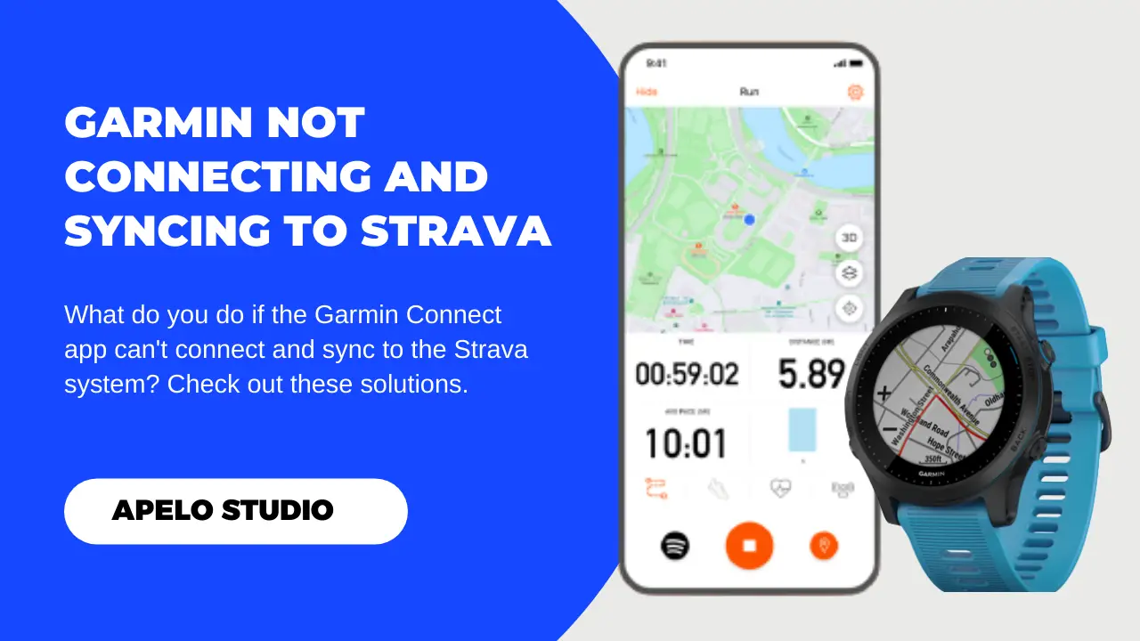garmin not connecting and syncing to strava