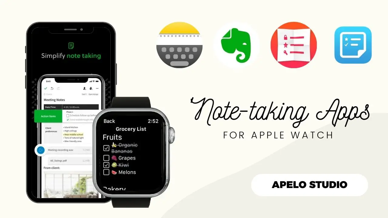 apps to take notes on your apple watch