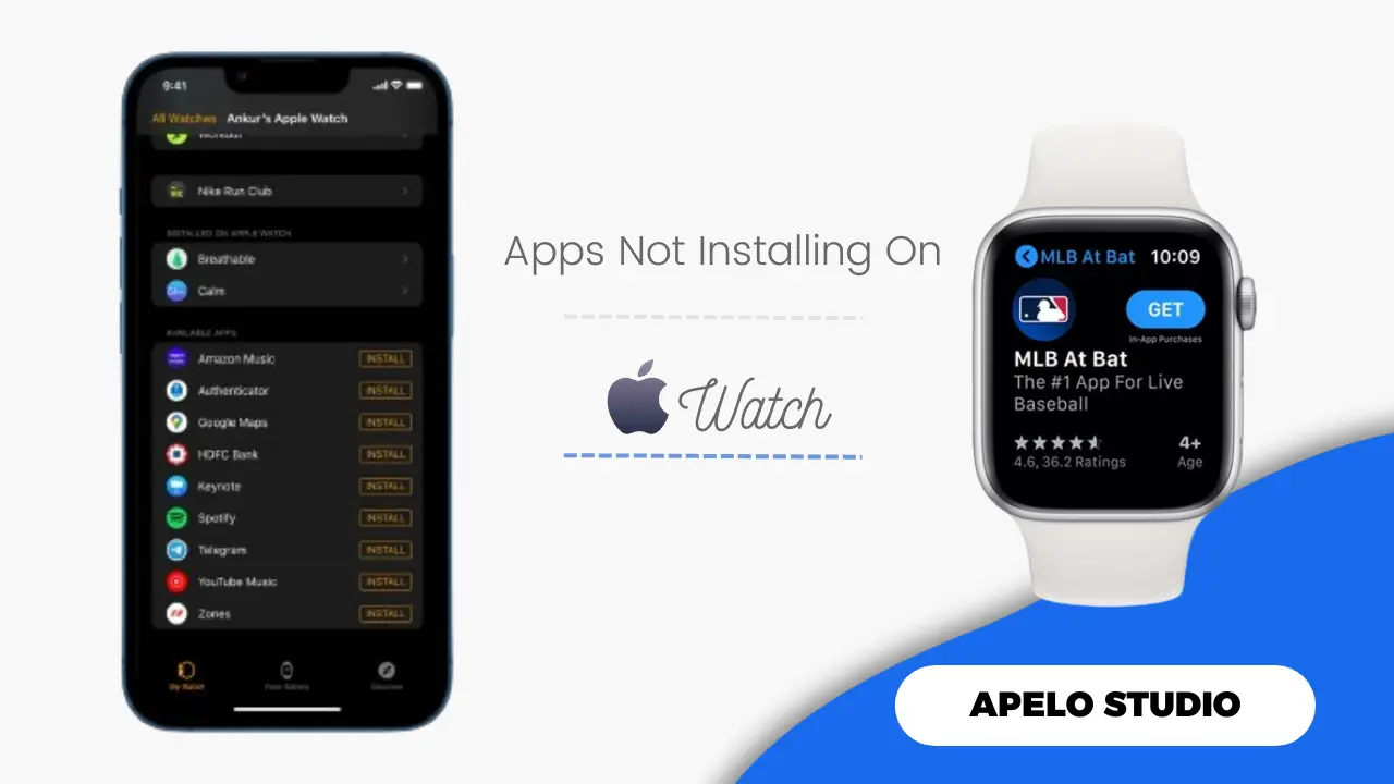 apple watch apps not installing