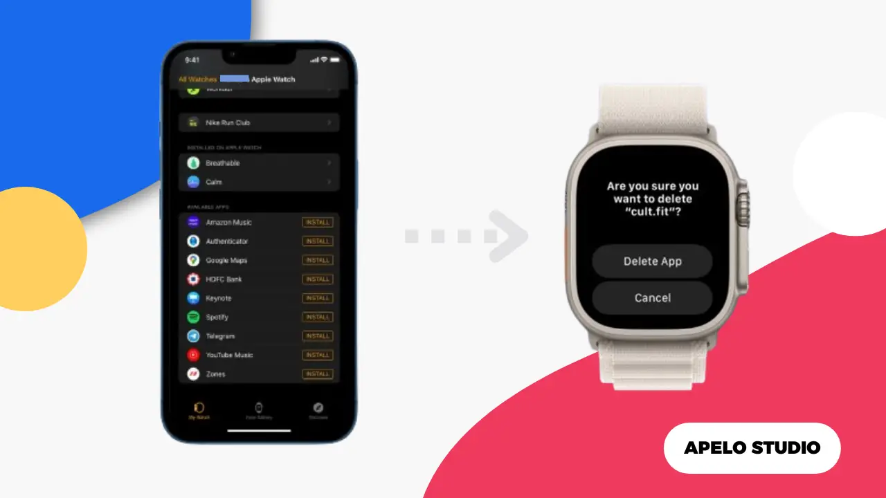 delete apps apple watch