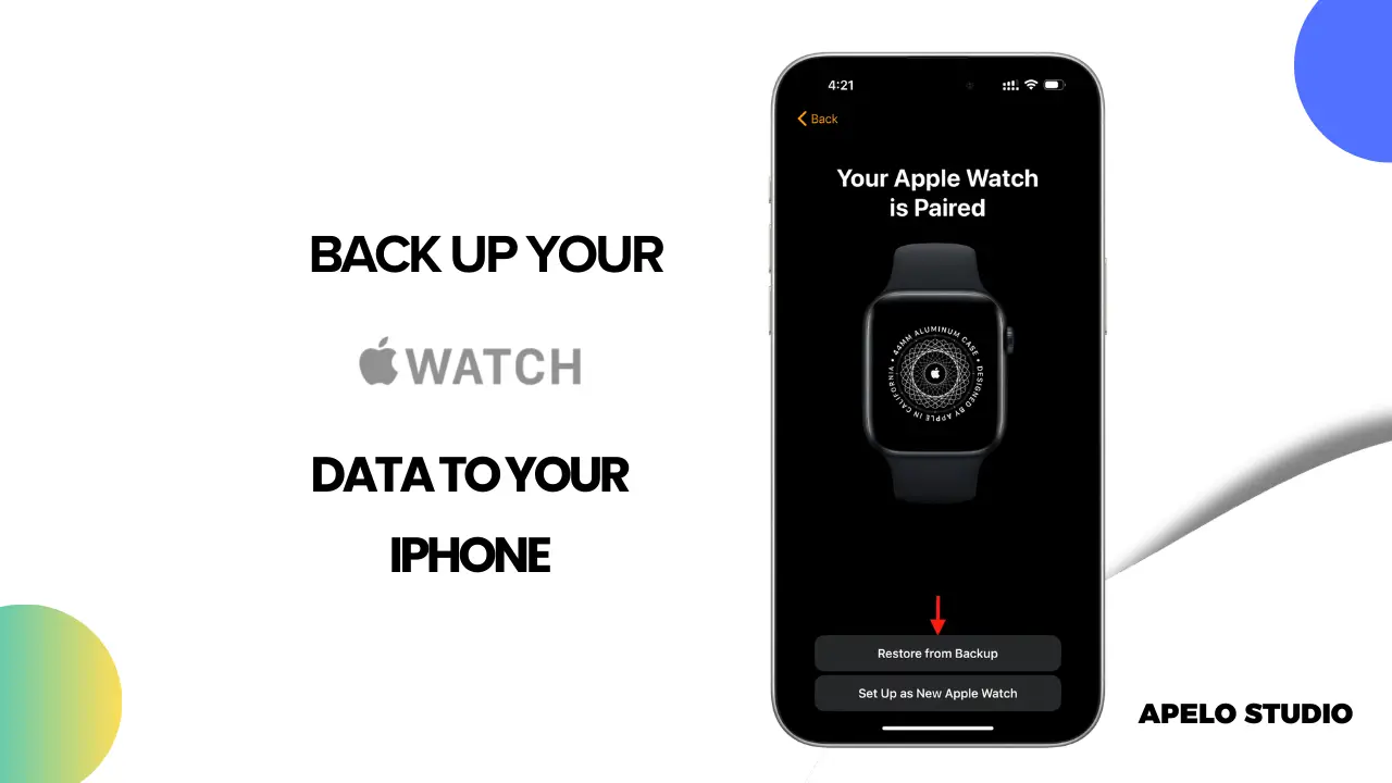 back up apple watch